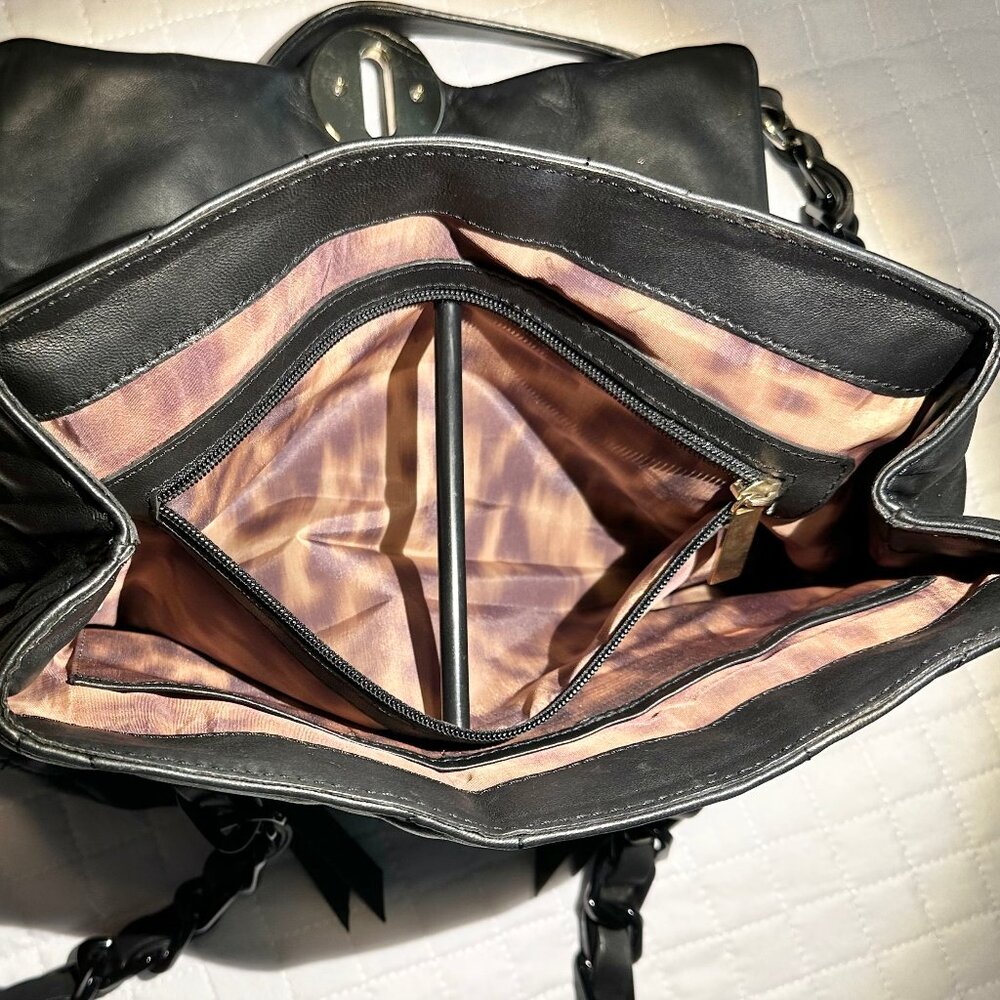 Stuart Weitzman Collection Black Leather Double S… - image 7